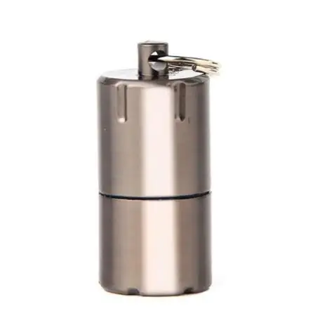silver Открытый мини-газовый сигаретный фонарь Зажигалка-брелок капсула бензиновая Зажигалка надувной брелок бензиновая Зажигалка курительные инструменты - Цвет: silver