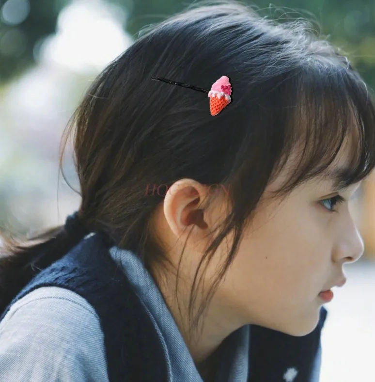 Cartoon Fruit Cute Clip Hairpin Girl Child Baby Side Hairpin Girl Hair Accessories Headdress Female Sale