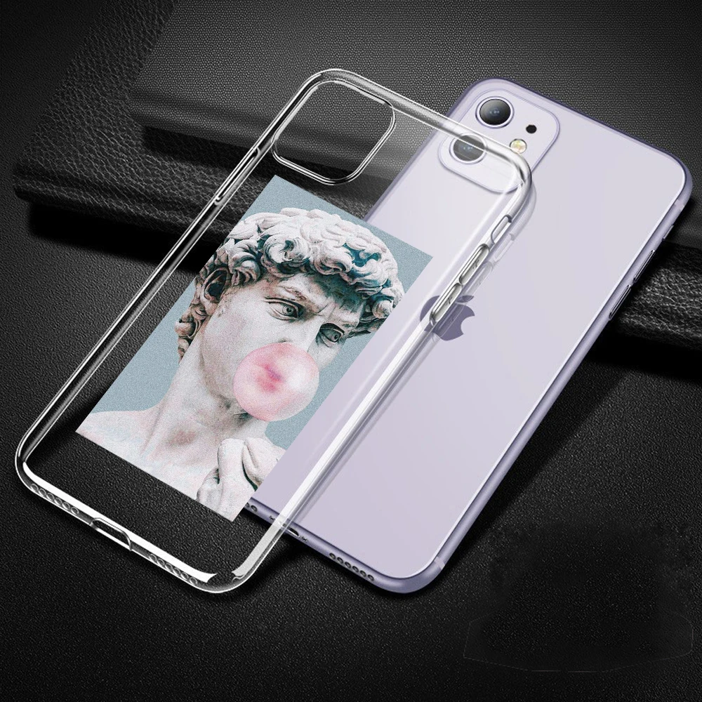 Милый мягкий чехол для телефона для Apple iPhone 11, 11Pro Max, силиконовый чехол для iPhone 6S, 7, 8 Plus, 5S, SE, X, XS, XR, чехол