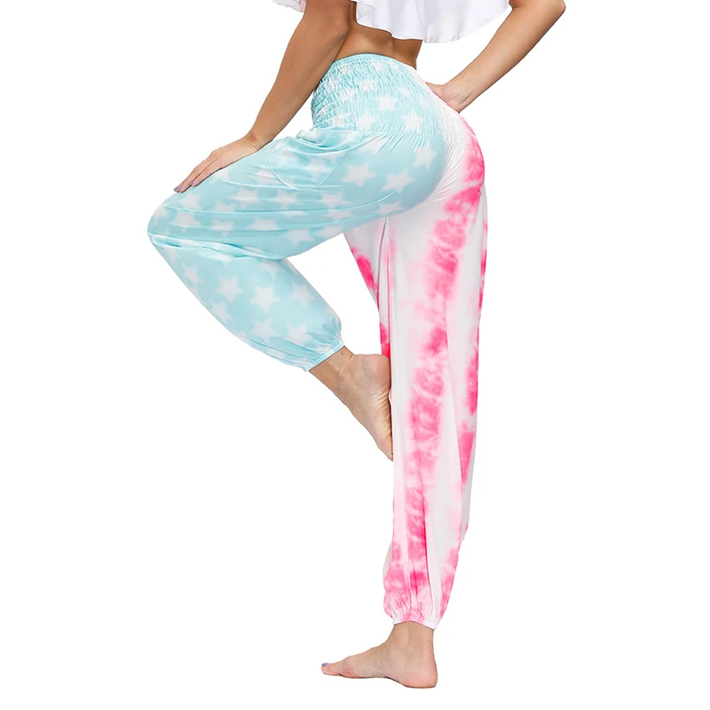 Women Loose Floral Yoga Pants