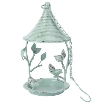 

1Pc Iron Retro Bird Feeder Hanging Flower Rack Hanging Rack Pendant Storage Rack Home Garden Ornament