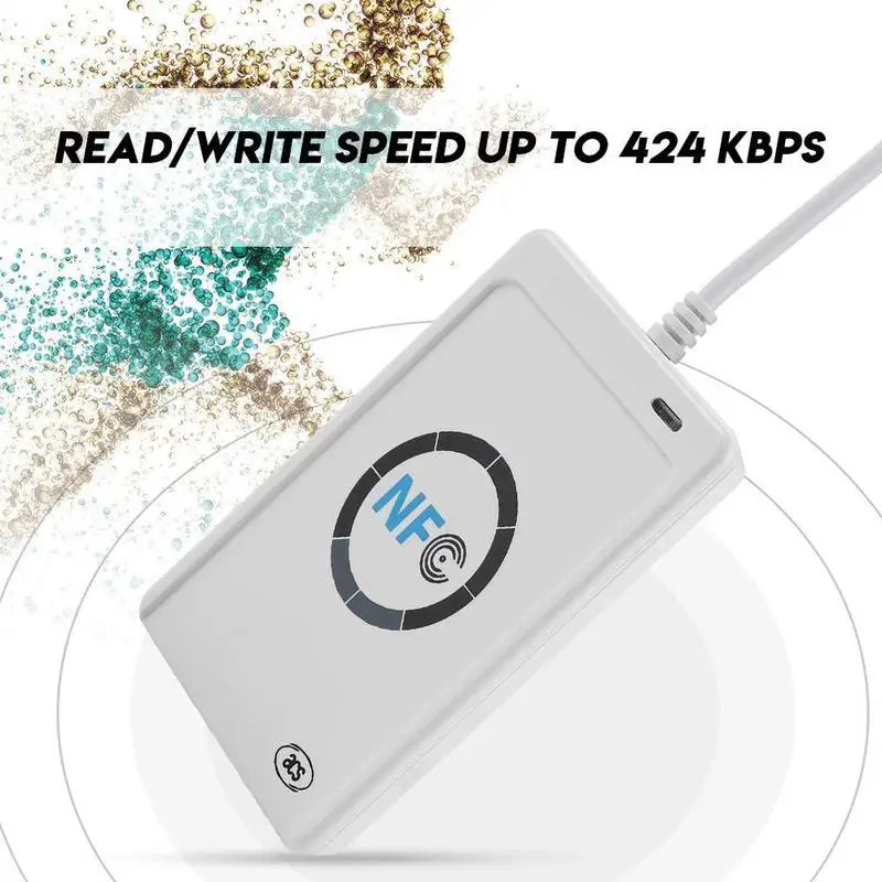 NFC RFID считыватель смарт-карт Писатель Копир Дубликатор записываемый ACR122U клон M1 программное обеспечение ISO/IEC18092+ 5 шт. 13,56 МГц USB S50 C G3P9