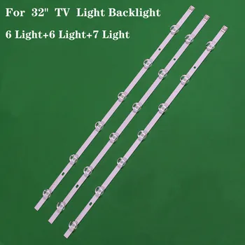 

(New kit) 3 PCS 6/7LED 590mm LED backlight strip Replacement for LG 32LN5100 32LN545B Innotek POLA2.0 32 inch A B type HC320DXN