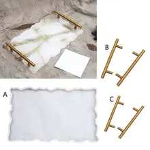 

Big Rectangle Plate Resin Mold Oversized Fruit Disc Tray Resin Mold Transparent Flexible Silicone Molds Art Craft Tools