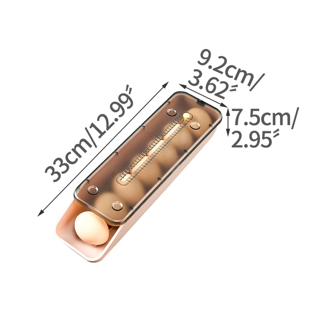 Multifunctional Egg Storage Box Fridge Organizer Kitchen Storage Egg Box Portable Fresh-Keeping Box Plastic Containers