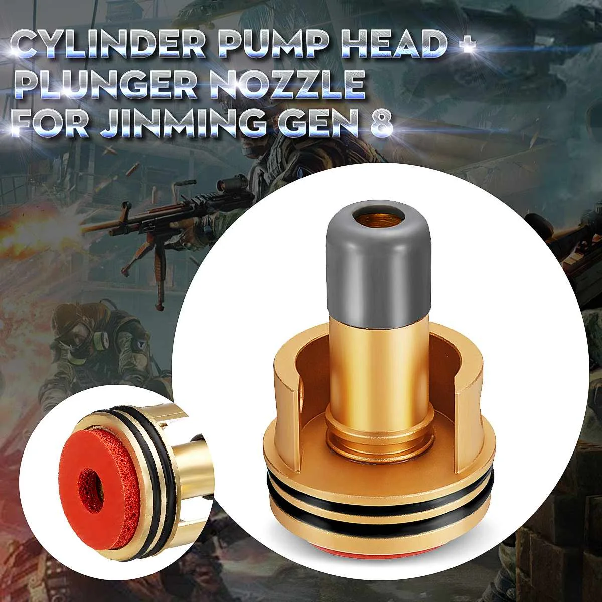 Обновленная головка насоса двойного цилиндра с Форсунка цилиндра для Jinming Gen 8th M4A1 пистолетов