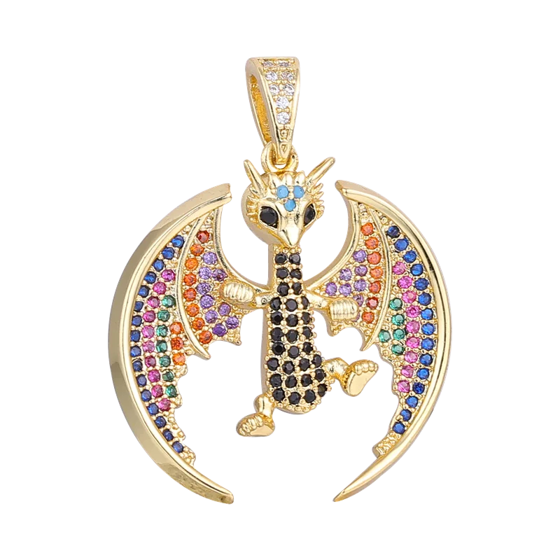 Juya Handwerk 18 Karat vergoldet Emaille Anhänger griechischen Gott Figur bösen Blick Mond Stern Charms für DIY Luxus Kragen Schmuck herstellung – Detail 13