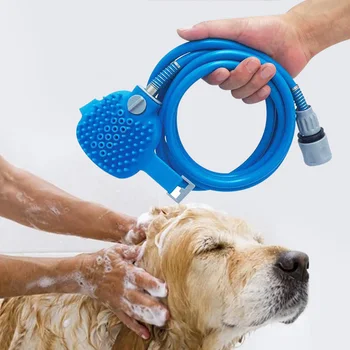 

New Pet Bathing Tool Comfortable Massager Shower Tool Cleaning Washing Bath Sprayers Dog Brush Pet Supplies Wholesale C1522 e