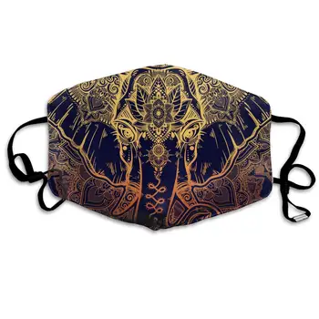 

YongColer Unisex Face Mask - Breathable Environmentally Mask for Traveling Skiing Beautiful Paisley African Elephant