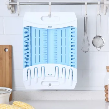 

Bowl Drain Rack Dishes Sink Drainer Drying Plastic Storage Single Storage Tool Foldable Shelf Kitchen Accessories Organizer