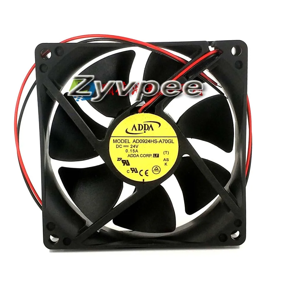 Zyvpee adda 92x25 мм AD0924HS-A70GL DC 24 В 0.15A 2 провода корпус вентилятора для инверторного преобразователя