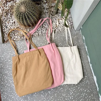 

Hylhexyr Tote Canvas Shoulder Bag Casual Handbag Reusable Shopping Bag