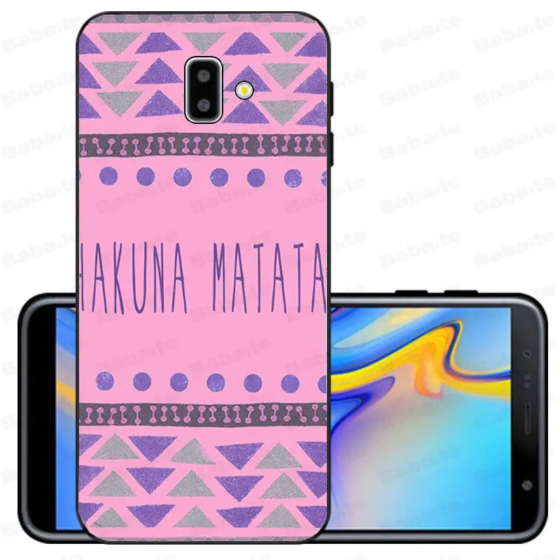 Keep clam hakuna matata The Lion King Мягкий силиконовый чехол для телефона samsung Galaxy j6 plus A6 A8 A9 A10 A30 A50 - Цвет: A14