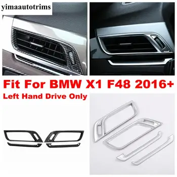 

Dashboard Front Air Conditioning AC Vent Outlet Cover Trim For BMW X1 F48 2016 - 2020 Matte / Carbon Fiber Interior Refit Kit