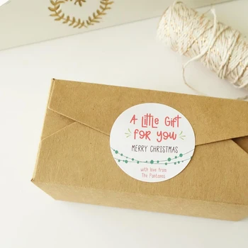 

Personalised Christmas Stickers XMAS Sticker Name Sticker Custom Stickers Christmas Treat Packaging/1.8"