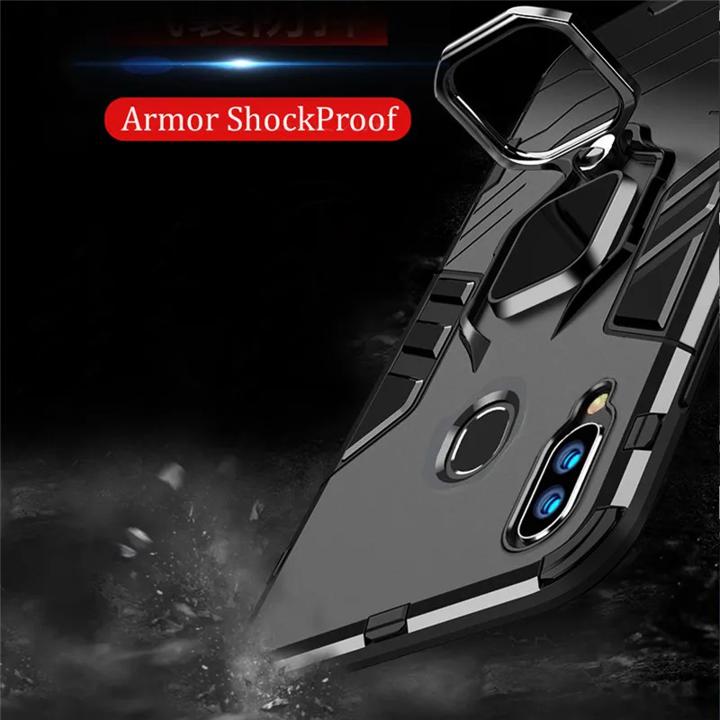 For-Samsung-Galaxy-A40-A30-A20-Case-Armor-PC-Cover-Finger-Ring-Holder-Phone-Case-For (2)