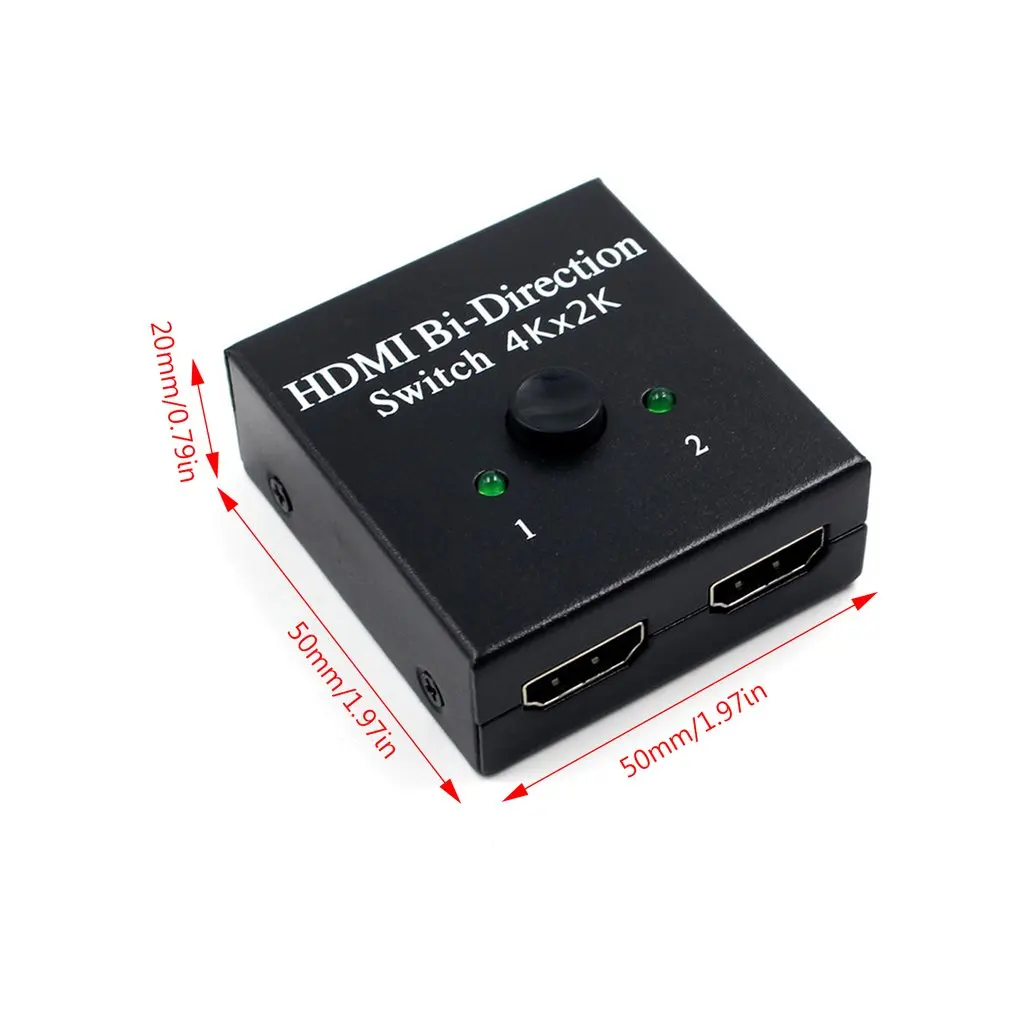 Интеллектуальный двухнаправленный Коммутатор Hdmi 2,0 2X1 1X2 Ultra Hd 4K 4K двунаправленный Hdmi 2,0 концентратор Hdcp 3D Разрешение 1080P 4K