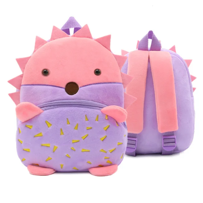 Плюшевые рюкзаки детские сумки животные мультфильм кукла детские игрушки для детей Девочка Мальчик сумка на плечо для детского сада - Цвет: hedgehog