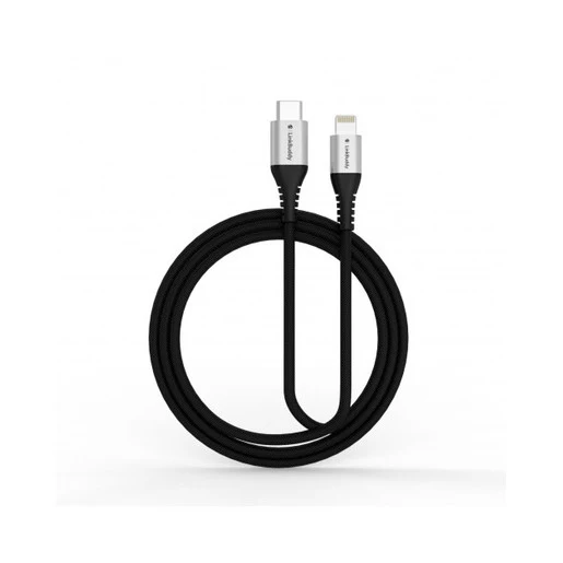 Кабель SwitchEasy Link Buddy Lightning to Type-C. Длина 1.5 м. Цвет черный