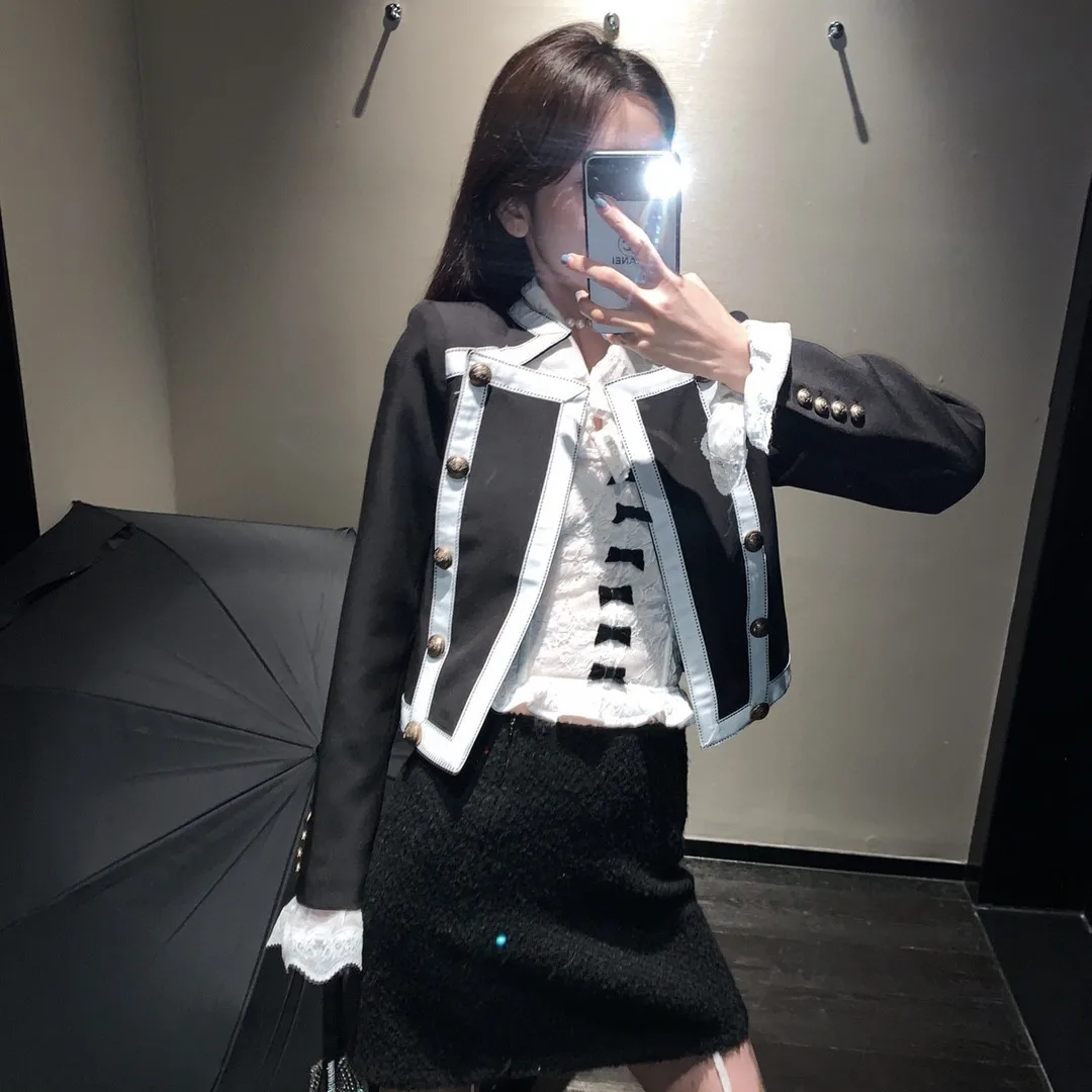 

ppei priceless sister noble temperament bal early autumn design sense small suit women fashion short coat.