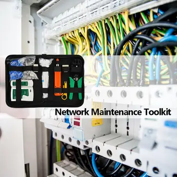 

12pcs Portable LAN Network Repair Tool Kit Cable Crimping Tool Set Utp Cable Tester AND Plier Crimp Crimper Plug Clamp PC