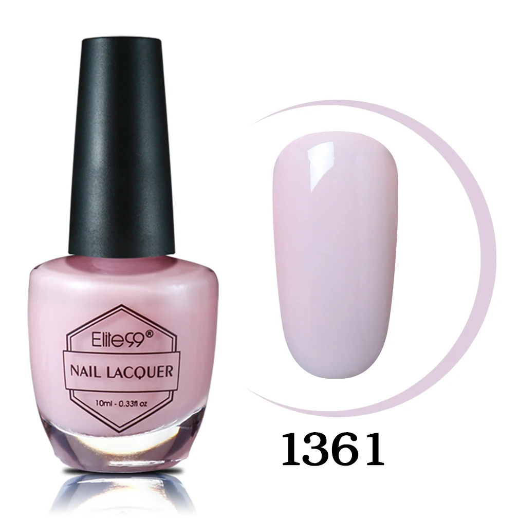 Elite99 10 мл Лак для ногтей лак для ногтей Гель-лак Vernis Nail Art долговечный впитывающий светодиодный аппарат великолепный маникюр гибридные Лаки - Цвет: 1361