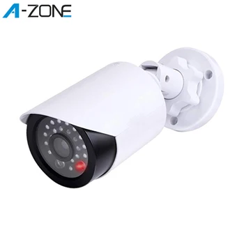 

A-ZONE CCTV Dummy Security Camera Infrared Light Waterproof Outdoor Imitation Fake Bullet Surveillance Camera