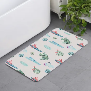 

1 Piece Cartoon Pattern Kitchen Floor Mat Anti-slip Modern Area Rug Printed Entrance Doormat Home Floor Decoration Creative Rug