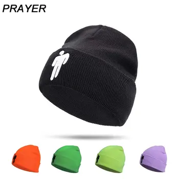 

2020 Billie Eilish Beanie Knitted Hats Solid Hip-hop Skullies Knitted Unisex Winter Hat 12 Colours Outdoor Casual Sport Cap