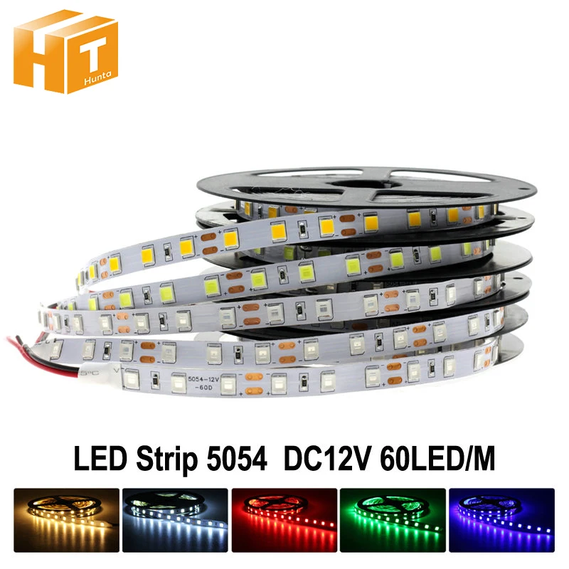Новое поступление яркой светодиодной ленты 5054 DC12V Гибкие светодиодные лампы и RGB