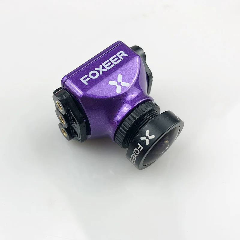 Foxeer Predator V4 FPV камера гоночный Дрон мини камера 16:9/4:3 PAL/NTSC переключаемый Супер WDR, osd 4ms задержка Upgarded predorv3 - Цвет: purple  1.8mm