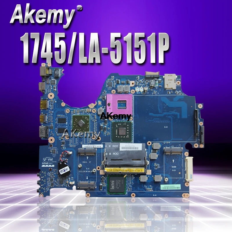 

Original KAT00 LA-5151P for Dell Studio 1745 Motherboard GM45 1749 systemboard test 100%