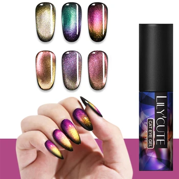 

5ml DIY Magnetic Art Design Polish 7D Liquid Cat Eye Auroras Shining UV LED Luminous Nail Gel Soak Off