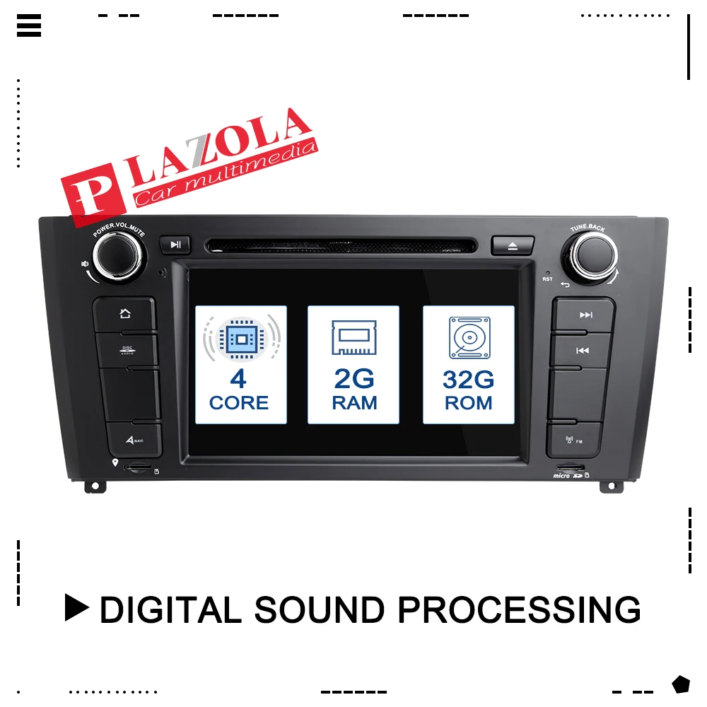 

AutoRadio 1 Din Android 9.0 Car DVD player GPS Navi For BMW 1 Series E88 E87 E82 E81 I20 2004-2011 Automotivo 4 Core Wifi DAB