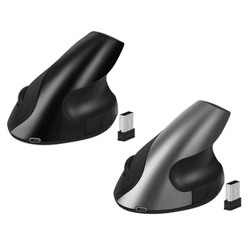 

Rechargeable Wireless Vertical Mouse, 2.4G Ergonomic Optical Mice with 3 Adjustable DPI 800/1200/ 1600
