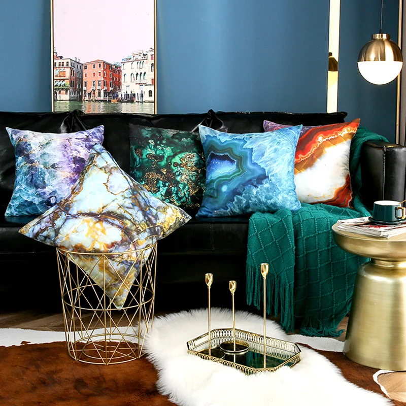 Чехол для подушки с двусторонним принтом чехол диванной 45*45 см мягкая ткань