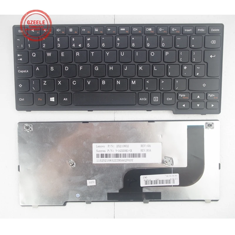 GZEELE Клавиатура для ноутбука Lenovo Ideapad S210 S215 S215T 25210801 mp-12u13us-686 25210849 раскладка