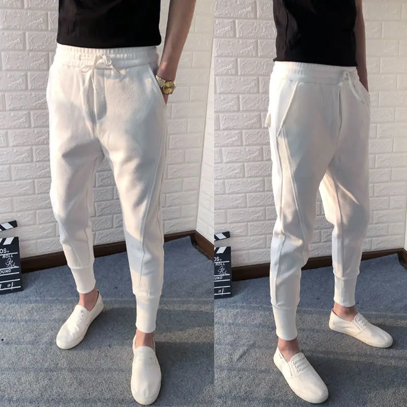 

Spring and summer new pants men's Korean style solid color versatile Leggings casual pants