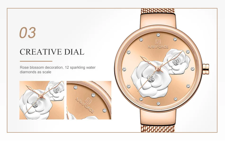 NAVIFORCE женские кварцевые часы, обтекаемый дизайн, роскошные брендовые модные вечерние часы, женские часы, Relogio Feminino