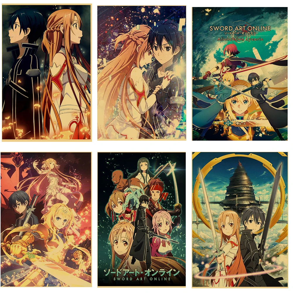 Винтажные плакаты меч искусство онлайн украшение для дома ретро постер