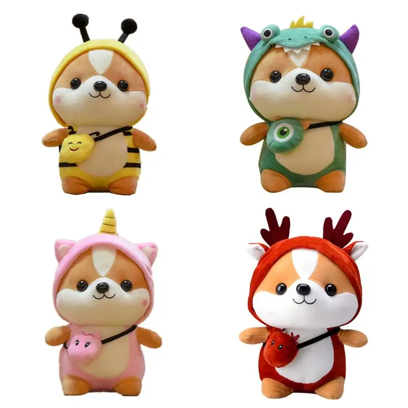 Cute Squirrel Plush Doll Toy In Clothes Bee Dinosaur Elk 8 5 18 Boy Girl Gift 2