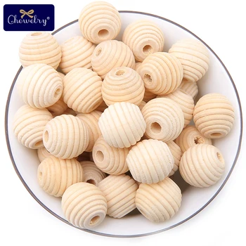 

Wooden Beads 40Pcs 18mm Tooth Care BPA Free Wood Beads DIY Necklace Accessories Wooden Teething Toys Nurse Gifts Baby Teether