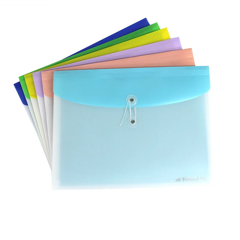 

Manufacturers Direct Selling String Clip Multi-color A4 File Holder Environmentally Friendly Waterproof Paper Bag File Bag Large