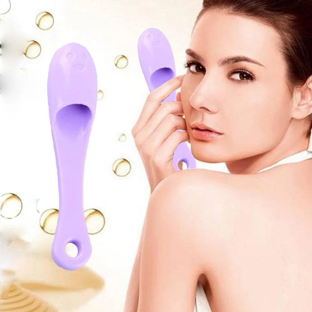 Fast Soft Massager Washing Hairy Point Tools Cute Manual Finger Fit Practical Facial Cleaning Brush 4
