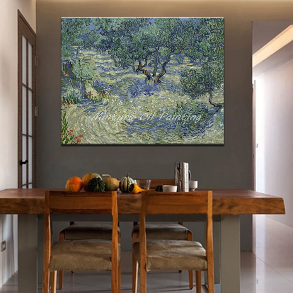 Oilve Orchard Of Vincent Van Gogh 100% ручная роспись Репродукция картина масляными красками на