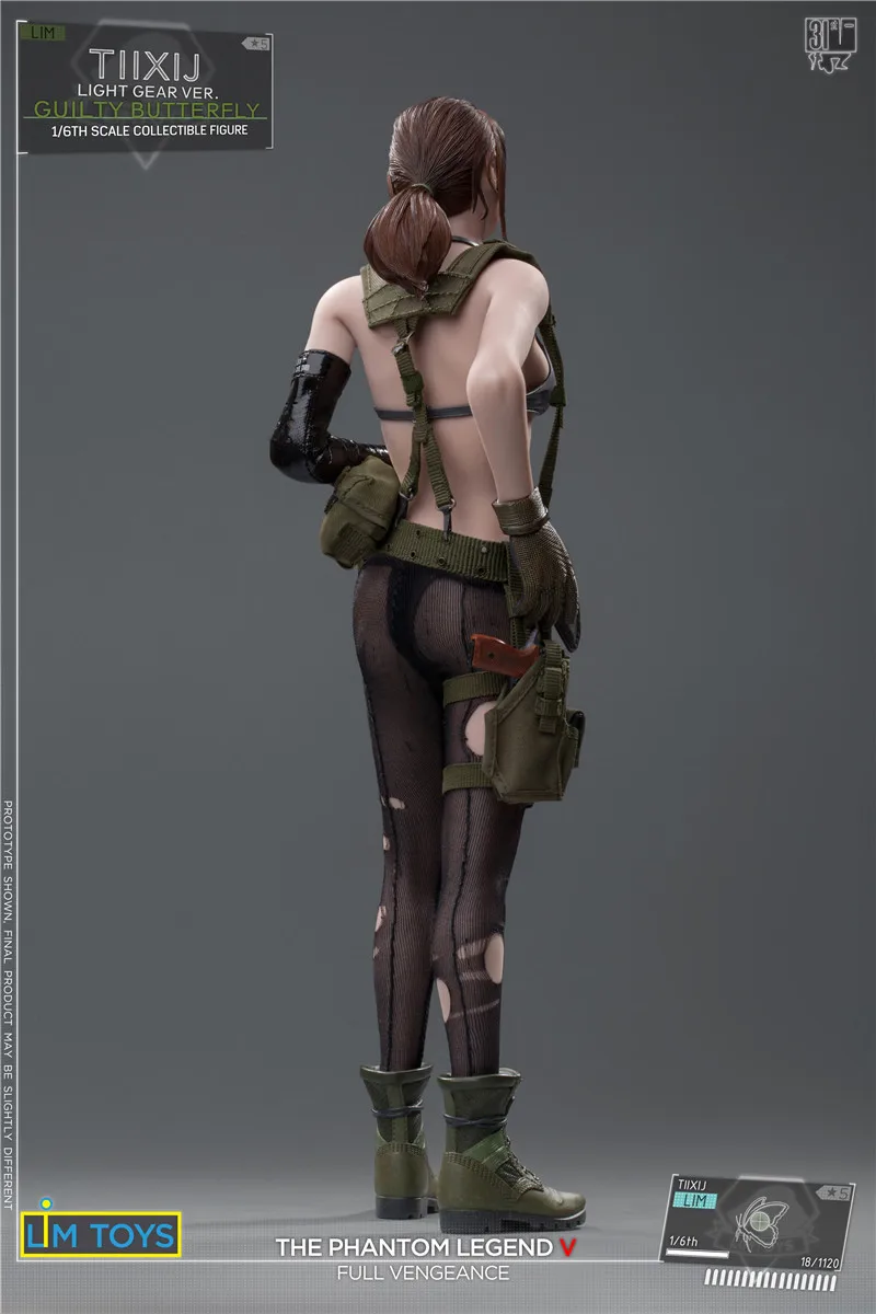 Коллекционное оборудование из 1/6 сплава Guiltybutterfly The Phantom Legend V, голова бабочки, аксессуары для тела S19B