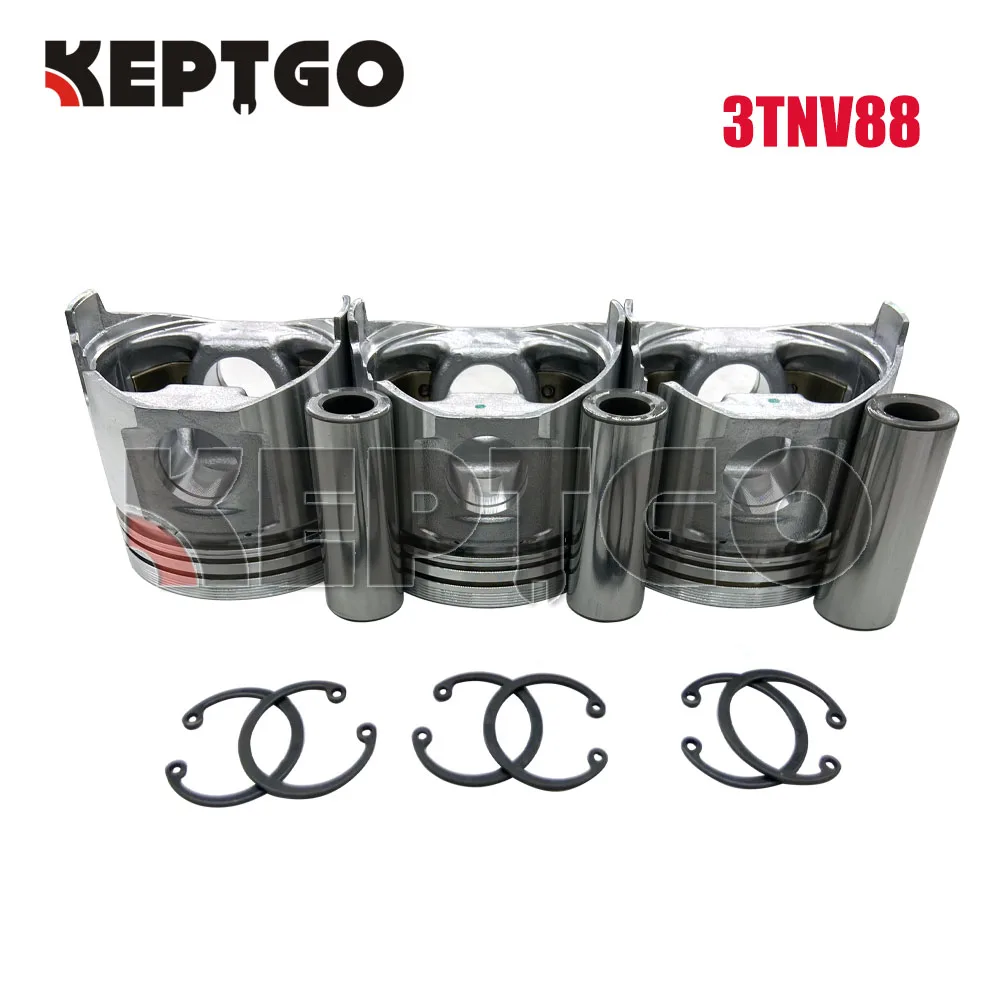Новый комплект поршней 3TNV88 для Yanmar (3 комплекта) | Строительство и ремонт