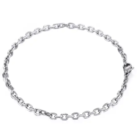3-10mm Men's Bracelets Rolo Cable Chain Stainless Steel Bracelet Wholesale Chain Male Jewelry KBB14A