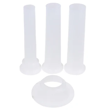 

3pcs/set Meat Grinder Sausage Stuffer Filling Tubes DIY Sausage Maker Funnels Nozzles With 1PC Base Kitchen Tools