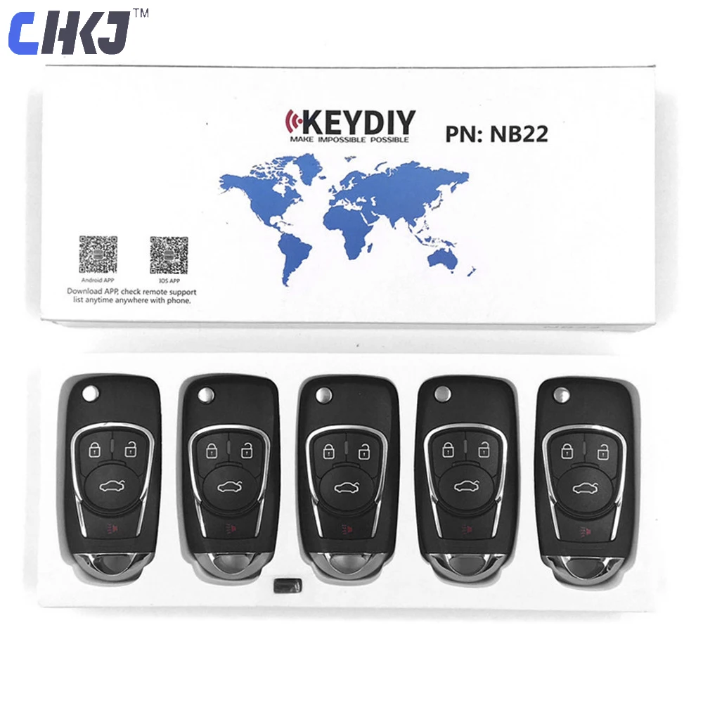 

CHKJ 5pcs/lot NB22 KD Remote Key Multi-functional 3/4 Buttons NB Series ATT-36 ATT-46 ETT-for G-M XTT-for Honda ATT-for Chrysler